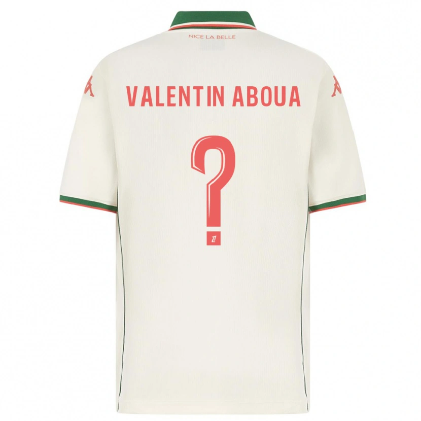 Danxen Niño Camiseta Louis Valentin Aboua #0 Blanco Verde 2ª Equipación 2025/26 La Camisa México