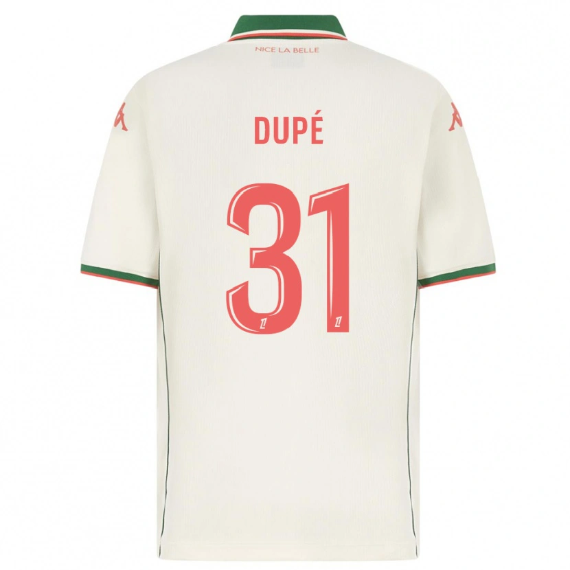 Danxen Niño Camiseta Maxime Dupé #31 Blanco Verde 2ª Equipación 2025/26 La Camisa México