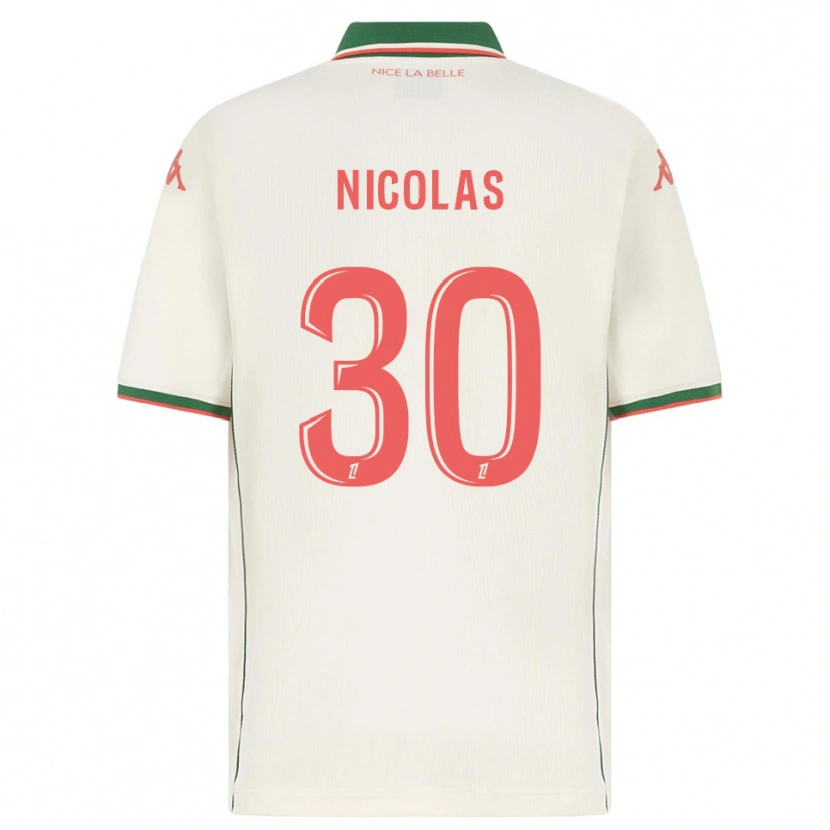 Danxen Niño Camiseta Lina-Lou Nicolas #30 Blanco Verde 2ª Equipación 2025/26 La Camisa México
