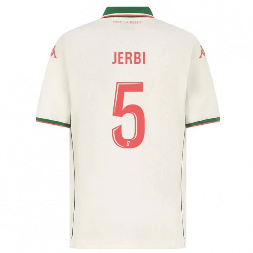Danxen Niño Camiseta Rayan Jerbi #5 Blanco Verde 2ª Equipación 2025/26 La Camisa México