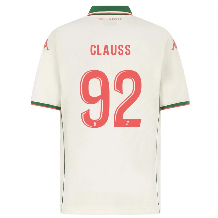 Danxen Niño Camiseta Jonathan Clauss #92 Blanco Verde 2ª Equipación 2025/26 La Camisa México