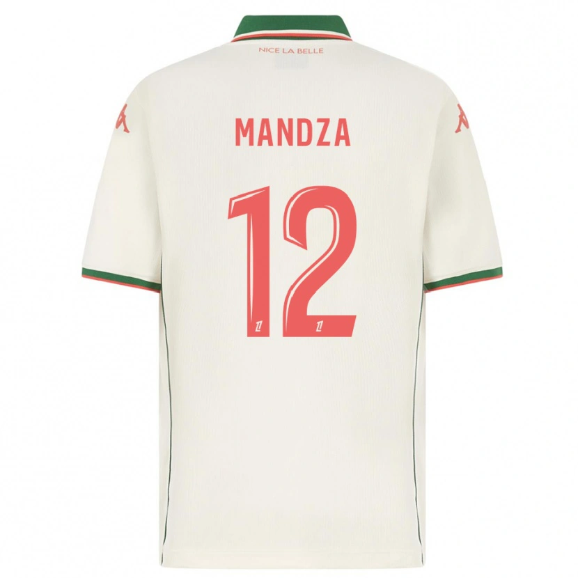 Danxen Niño Camiseta Xavier Mandza #12 Blanco Verde 2ª Equipación 2025/26 La Camisa México