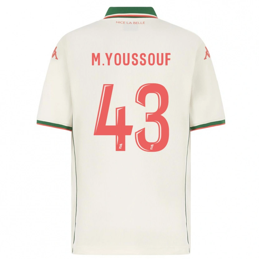 Danxen Niño Camiseta Mousslim Youssouf #43 Blanco Verde 2ª Equipación 2025/26 La Camisa México