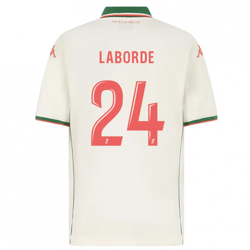 Danxen Niño Camiseta Gaëtan Laborde #24 Blanco Verde 2ª Equipación 2025/26 La Camisa México