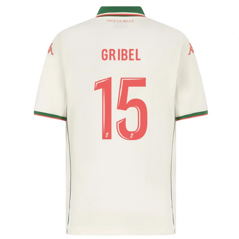 Danxen Niño Camiseta Naomie Gribel #15 Blanco Verde 2ª Equipación 2025/26 La Camisa México