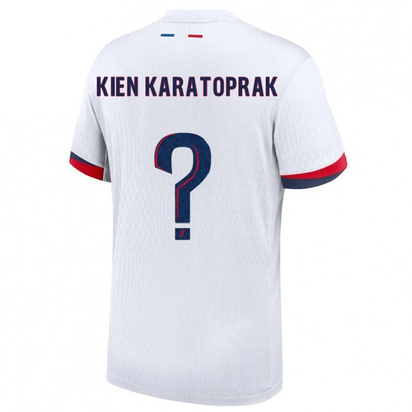 Danxen Niño Camiseta Kenan Kien Karatoprak #0 Blanco Rojo 2ª Equipación 2025/26 La Camisa México