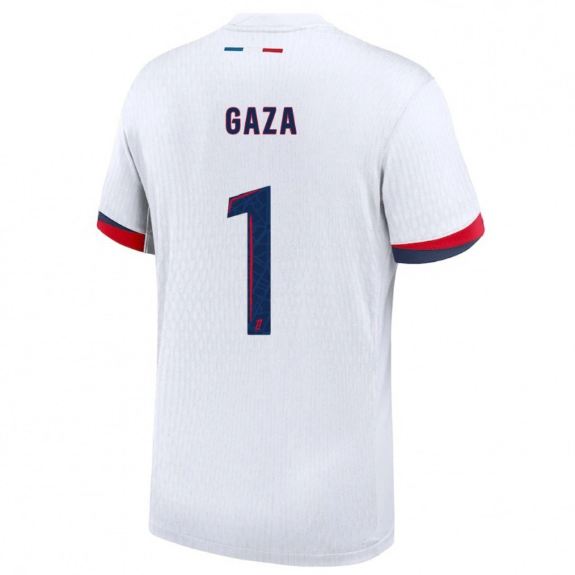 Danxen Niño Camiseta Johnny Gaza #1 Blanco Rojo 2ª Equipación 2025/26 La Camisa México