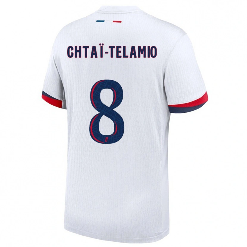 Danxen Niño Camiseta Zayon Chtaï-Telamio #8 Blanco Rojo 2ª Equipación 2025/26 La Camisa México