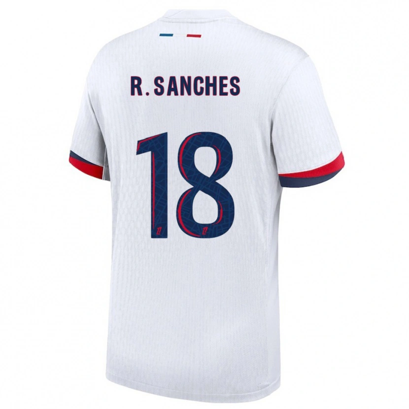 Danxen Niño Camiseta Renato Sanches #18 Blanco Rojo 2ª Equipación 2025/26 La Camisa México