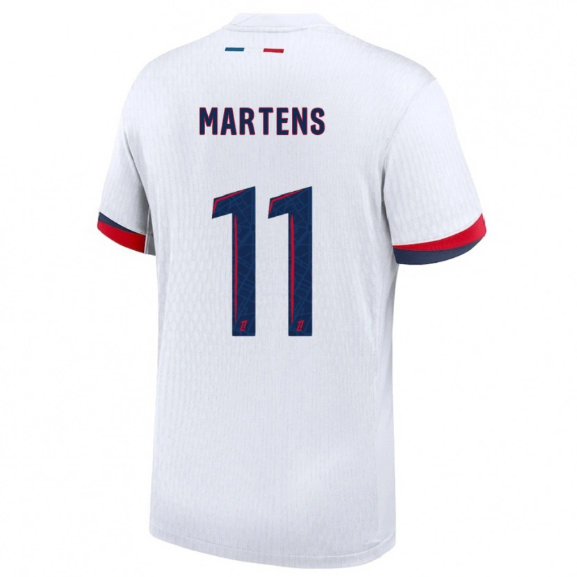 Danxen Niño Camiseta Lieke Martens #11 Blanco Rojo 2ª Equipación 2025/26 La Camisa México