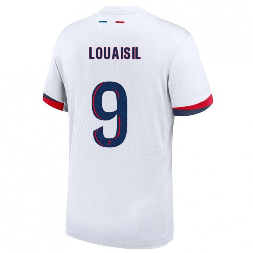Danxen Niño Camiseta Kévin Louaisil #9 Blanco Rojo 2ª Equipación 2025/26 La Camisa México