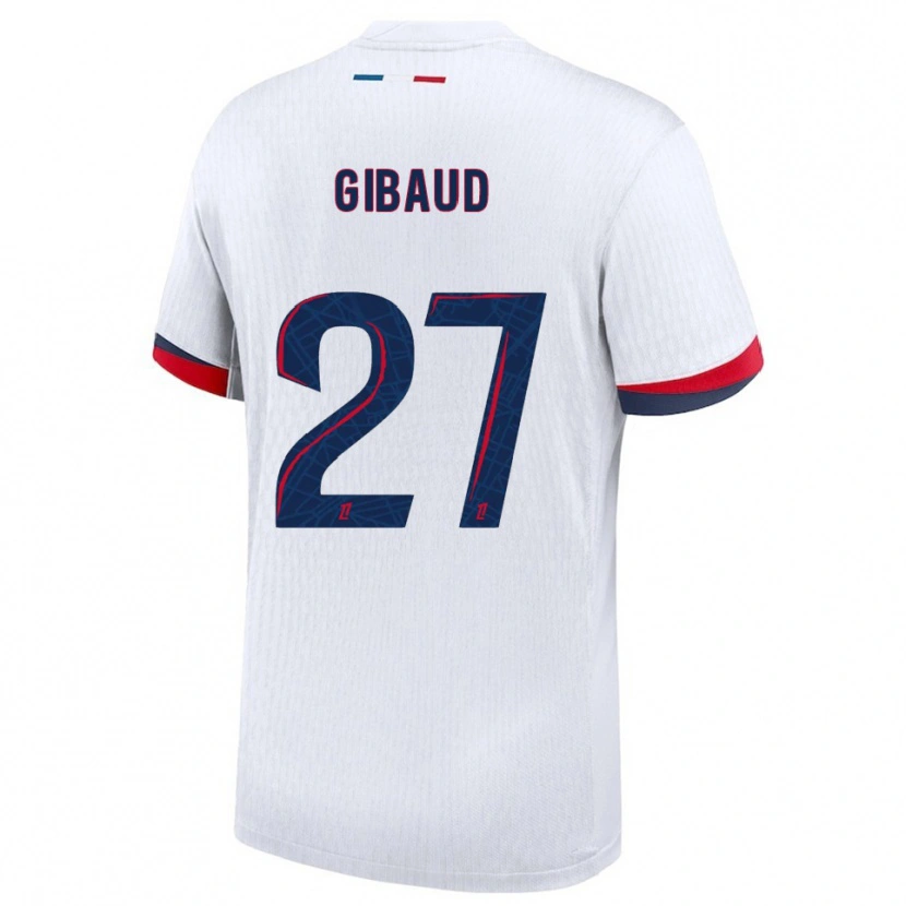 Danxen Niño Camiseta Pierre Gibaud #27 Blanco Rojo 2ª Equipación 2025/26 La Camisa México
