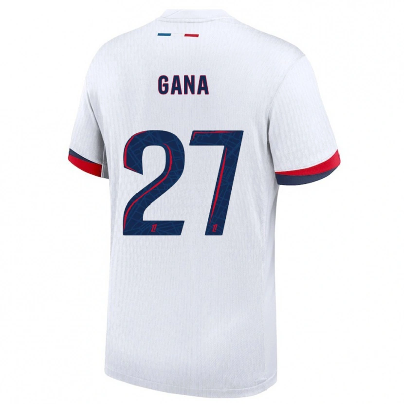 Danxen Niño Camiseta Idrissa Gana Gueye #27 Blanco Rojo 2ª Equipación 2025/26 La Camisa México