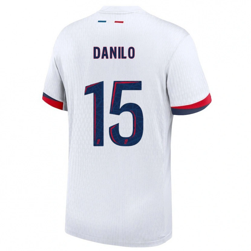 Danxen Niño Camiseta Danilo Pereira #15 Blanco Rojo 2ª Equipación 2025/26 La Camisa México
