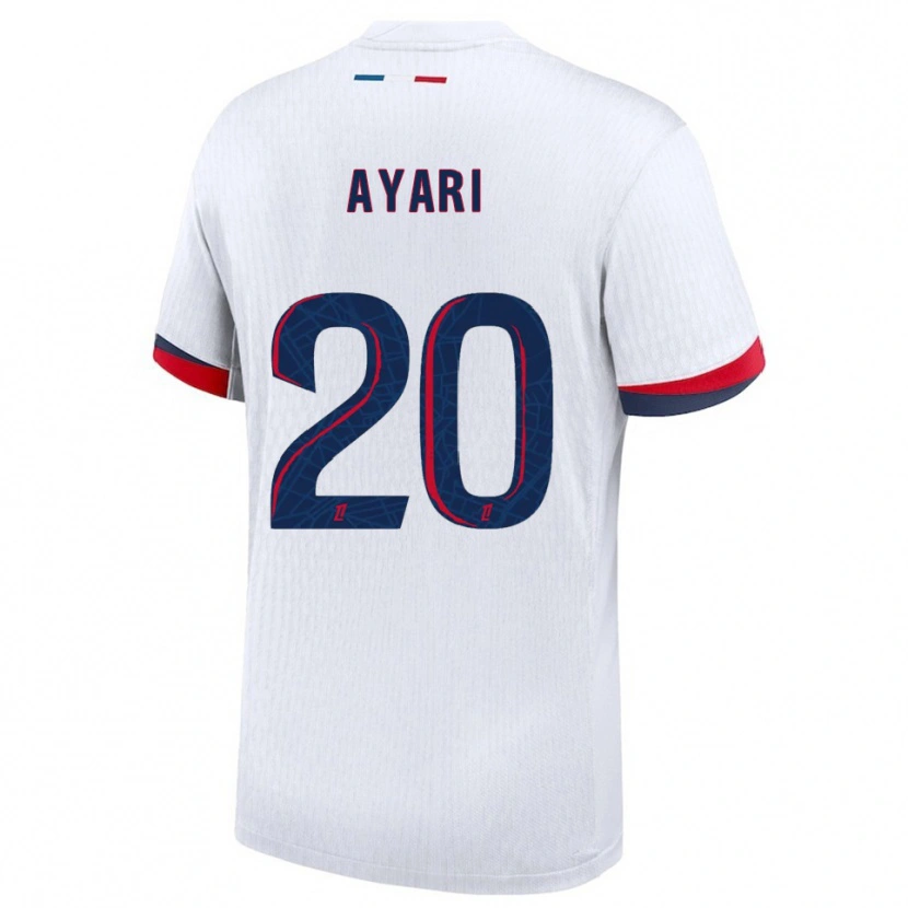 Danxen Niño Camiseta Adam Ayari #20 Blanco Rojo 2ª Equipación 2025/26 La Camisa México