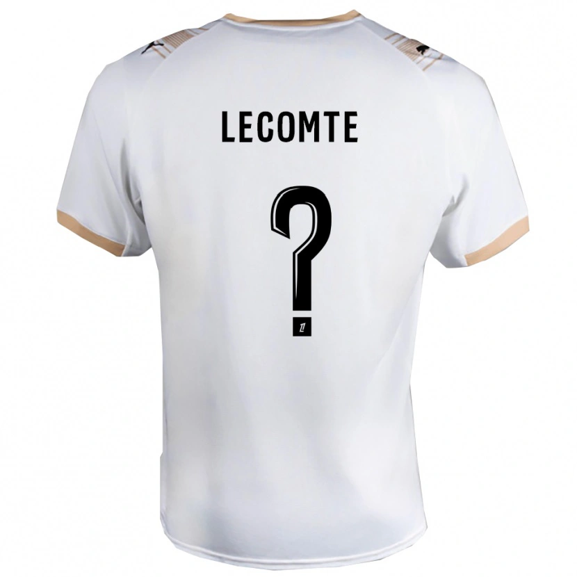 Danxen Niño Camiseta Benjamin Lecomte #0 Blanco Negro 2ª Equipación 2025/26 La Camisa México