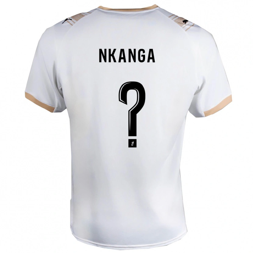 Danxen Niño Camiseta Dayvin Nkanga #0 Blanco Negro 2ª Equipación 2025/26 La Camisa México