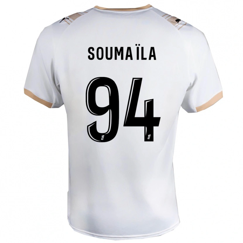 Danxen Niño Camiseta Soumaïla Sylla #94 Blanco Negro 2ª Equipación 2025/26 La Camisa México