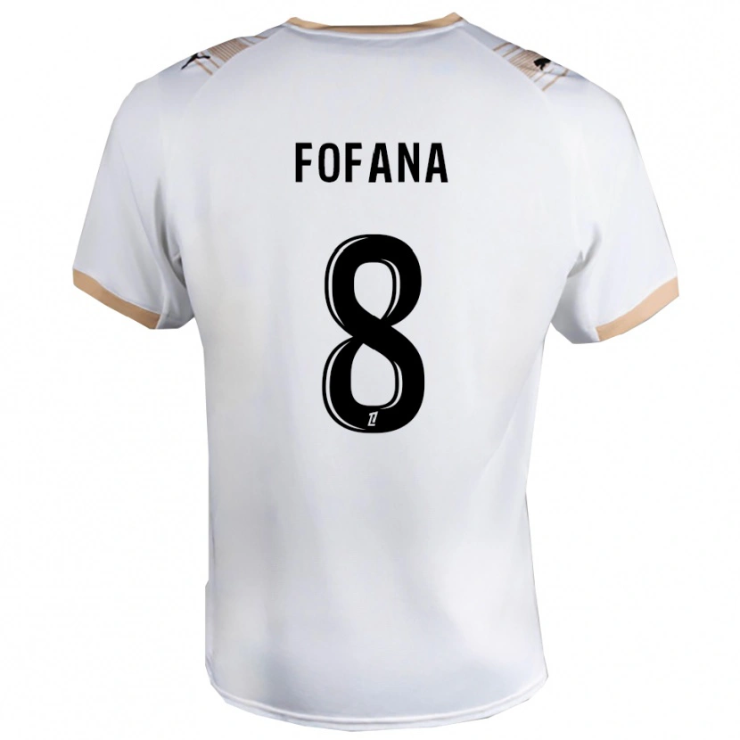 Danxen Niño Camiseta Yaya Fofana #8 Blanco Negro 2ª Equipación 2025/26 La Camisa México