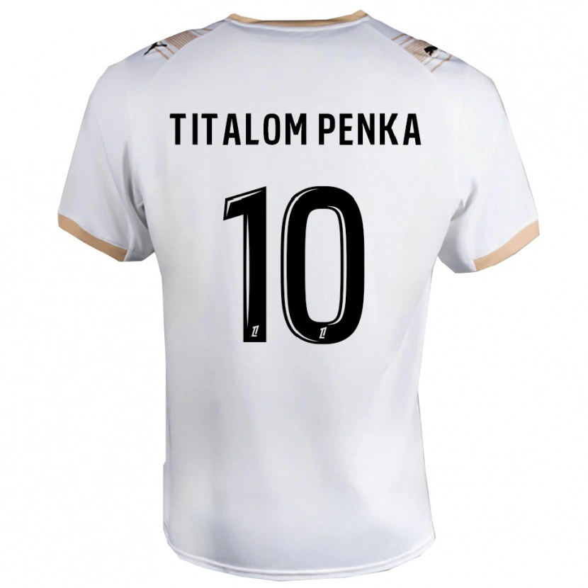 Danxen Niño Camiseta Mathéo Titalom Penka #10 Blanco Negro 2ª Equipación 2025/26 La Camisa México