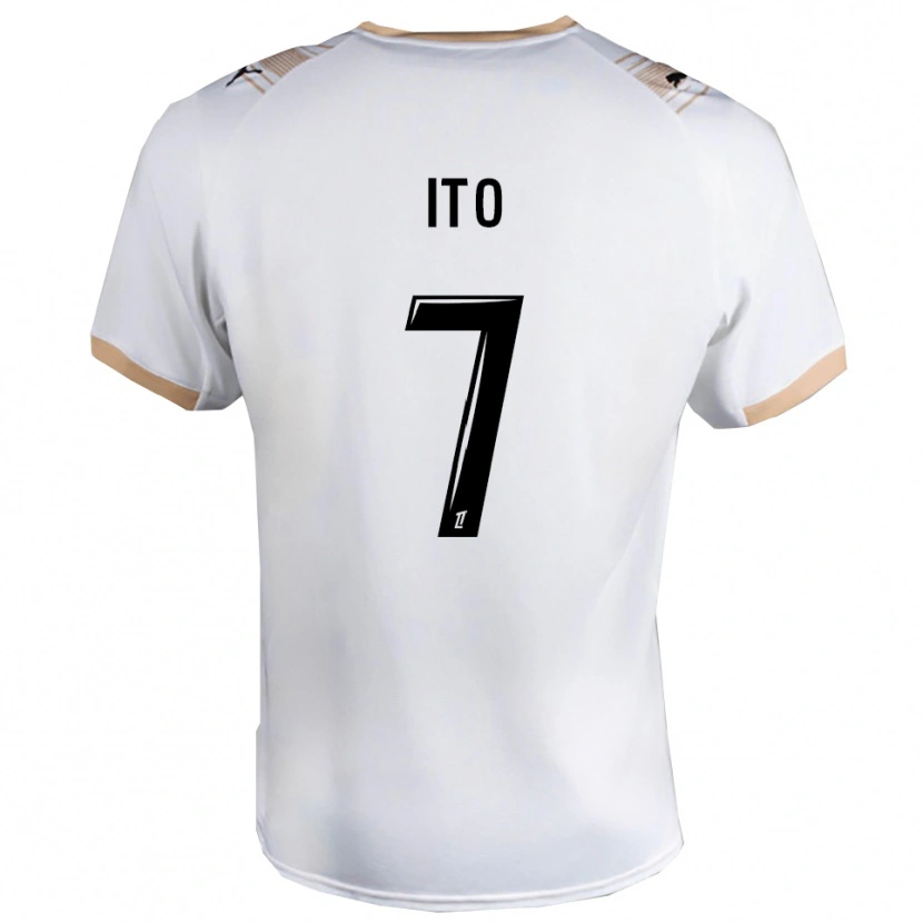 Danxen Niño Camiseta Junya Ito #7 Blanco Negro 2ª Equipación 2025/26 La Camisa México