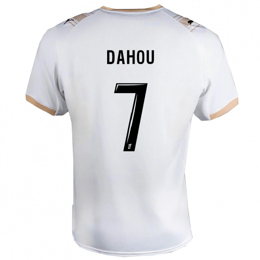 Danxen Niño Camiseta Erwan Dahou #7 Blanco Negro 2ª Equipación 2025/26 La Camisa México