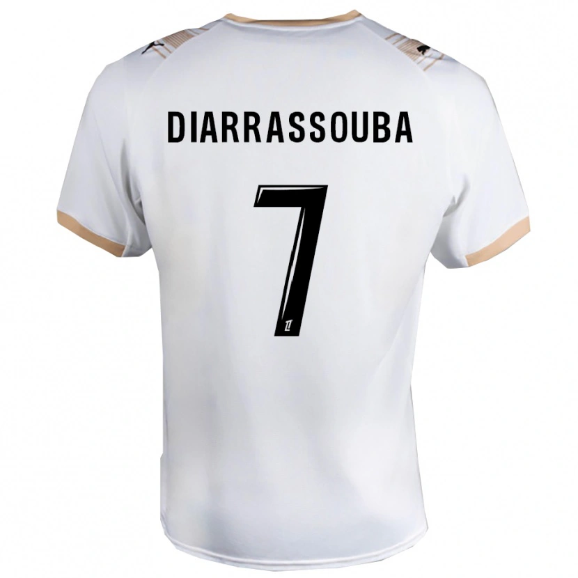 Danxen Niño Camiseta Tidiane Diarrassouba #7 Blanco Negro 2ª Equipación 2025/26 La Camisa México