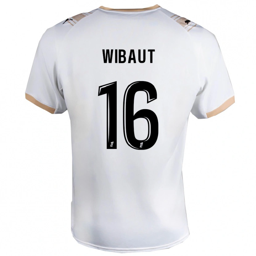 Danxen Niño Camiseta Clara Wibaut #16 Blanco Negro 2ª Equipación 2025/26 La Camisa México