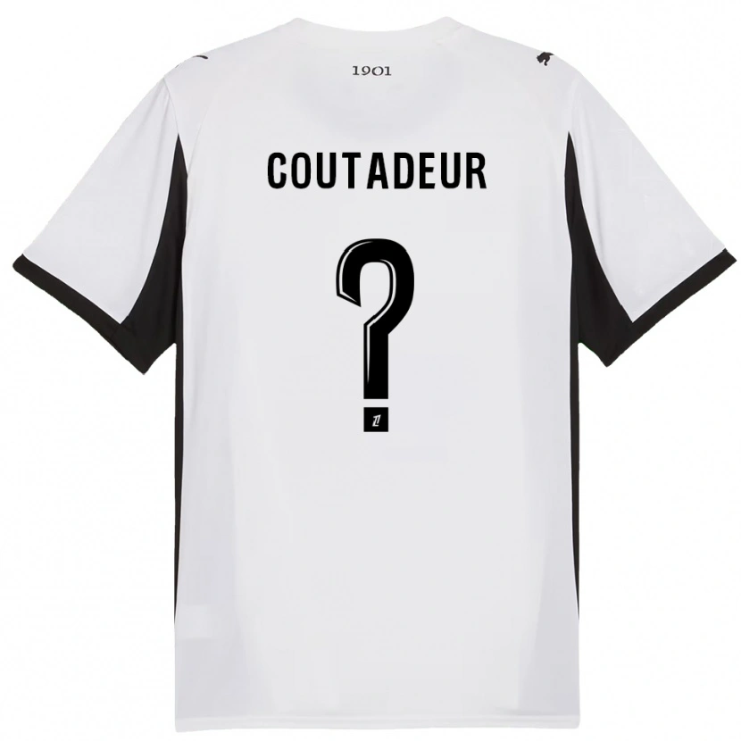 Danxen Niño Camiseta Diego Coutadeur #0 Blanco Negro 2ª Equipación 2025/26 La Camisa México