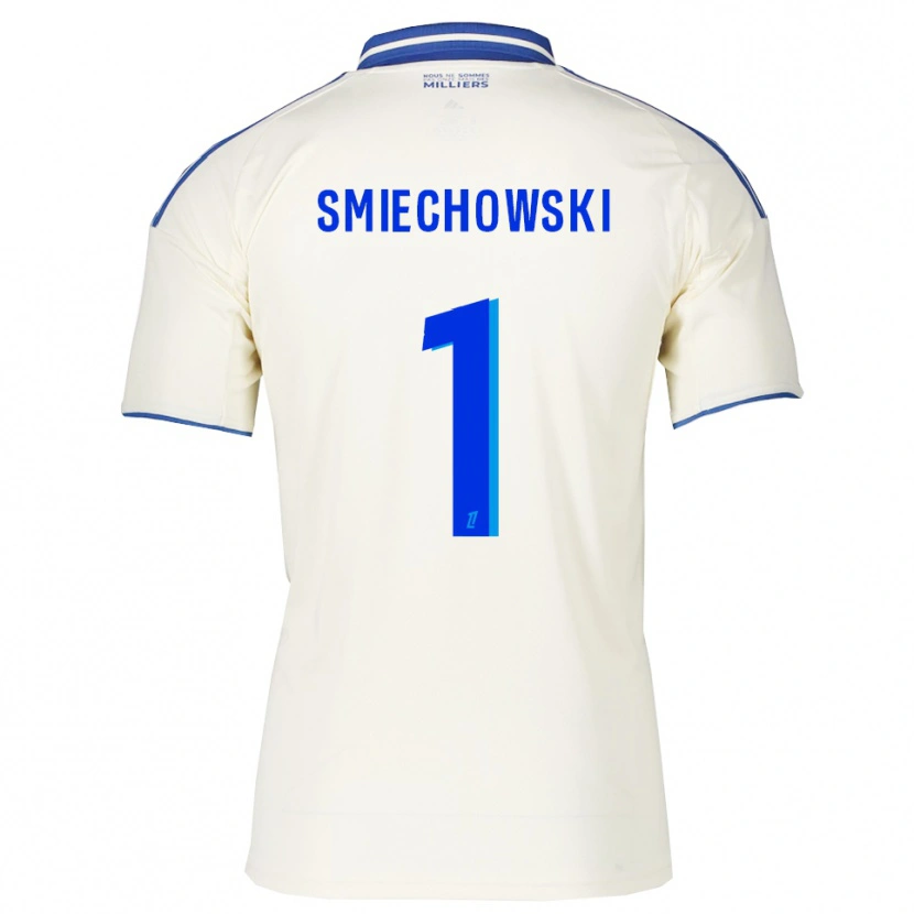 Danxen Niño Camiseta Artur Smiechowski #1 Champán Azul 2ª Equipación 2025/26 La Camisa México