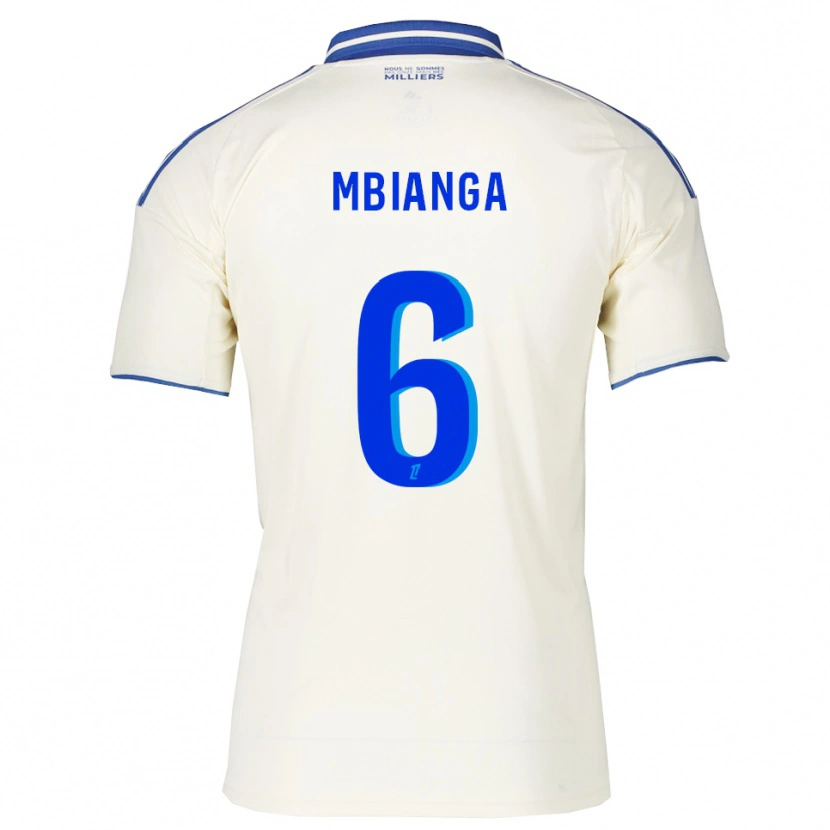 Danxen Niño Camiseta Yvan Mbianga #6 Champán Azul 2ª Equipación 2025/26 La Camisa México