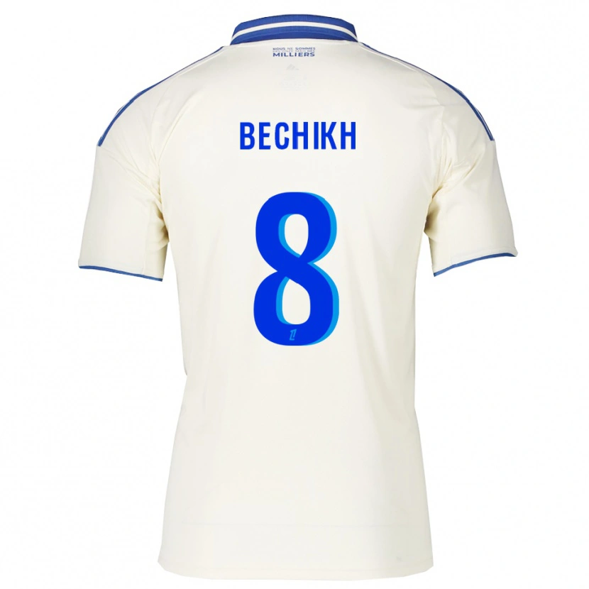 Danxen Niño Camiseta Mohamed Bechikh #8 Champán Azul 2ª Equipación 2025/26 La Camisa México