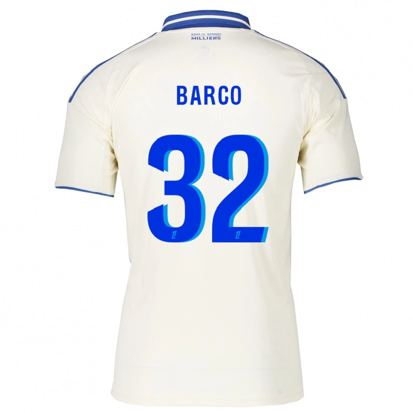 Danxen Niño Camiseta Valentín Barco #32 Champán Azul 2ª Equipación 2025/26 La Camisa México