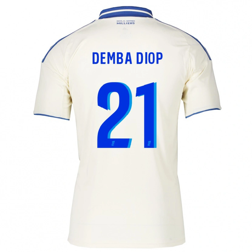 Danxen Niño Camiseta Pape Demba Diop #21 Champán Azul 2ª Equipación 2025/26 La Camisa México