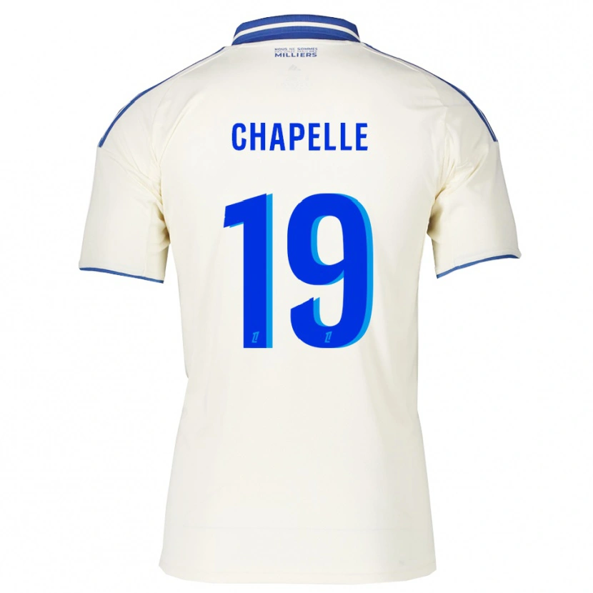 Danxen Niño Camiseta Kenza Chapelle #19 Champán Azul 2ª Equipación 2025/26 La Camisa México