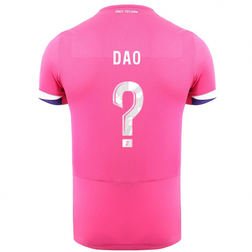 Danxen Niño Camiseta Elyess Dao #0 Rosa Blanco 2ª Equipación 2025/26 La Camisa México