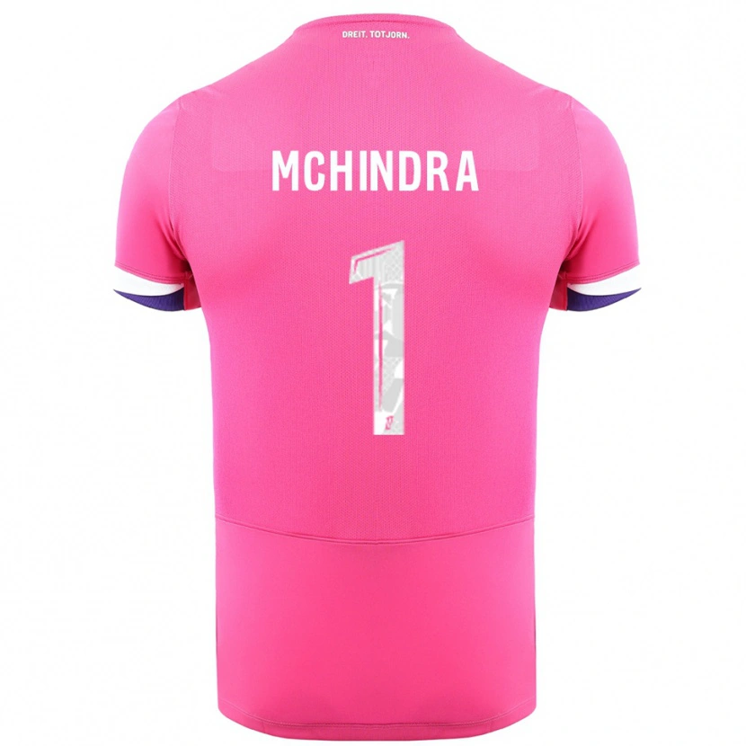 Danxen Niño Camiseta Naime Said Mchindra #1 Rosa Blanco 2ª Equipación 2025/26 La Camisa México