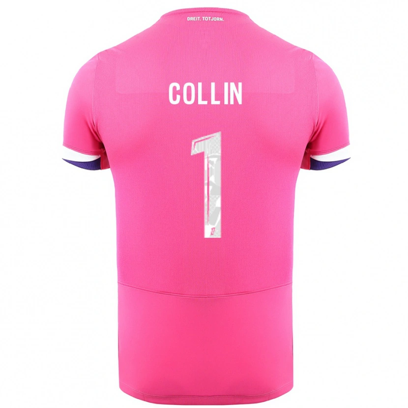 Danxen Niño Camiseta Théo Collin #1 Rosa Blanco 2ª Equipación 2025/26 La Camisa México