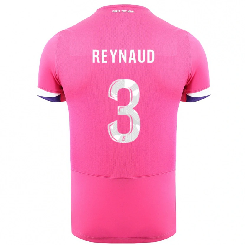Danxen Niño Camiseta Louis Reynaud #3 Rosa Blanco 2ª Equipación 2025/26 La Camisa México