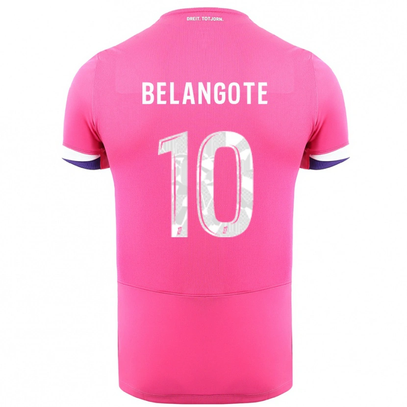 Danxen Niño Camiseta Aël Belangote #10 Rosa Blanco 2ª Equipación 2025/26 La Camisa México