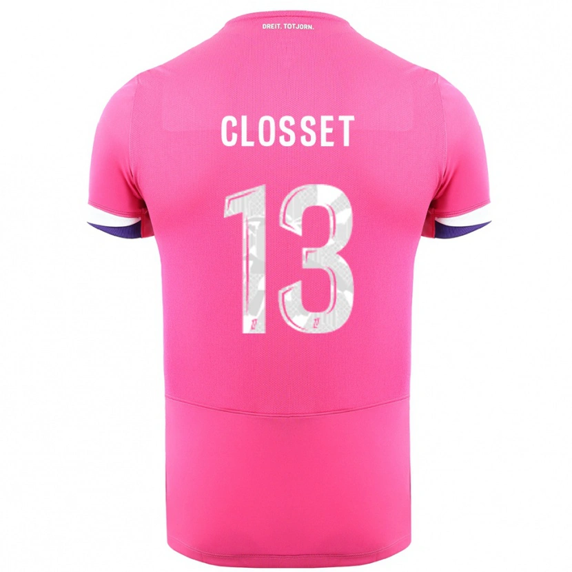 Danxen Niño Camiseta Océane Closset #13 Rosa Blanco 2ª Equipación 2025/26 La Camisa México