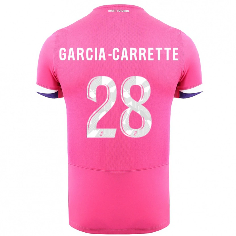 Danxen Niño Camiseta Hortense Garcia-Carrette #28 Rosa Blanco 2ª Equipación 2025/26 La Camisa México