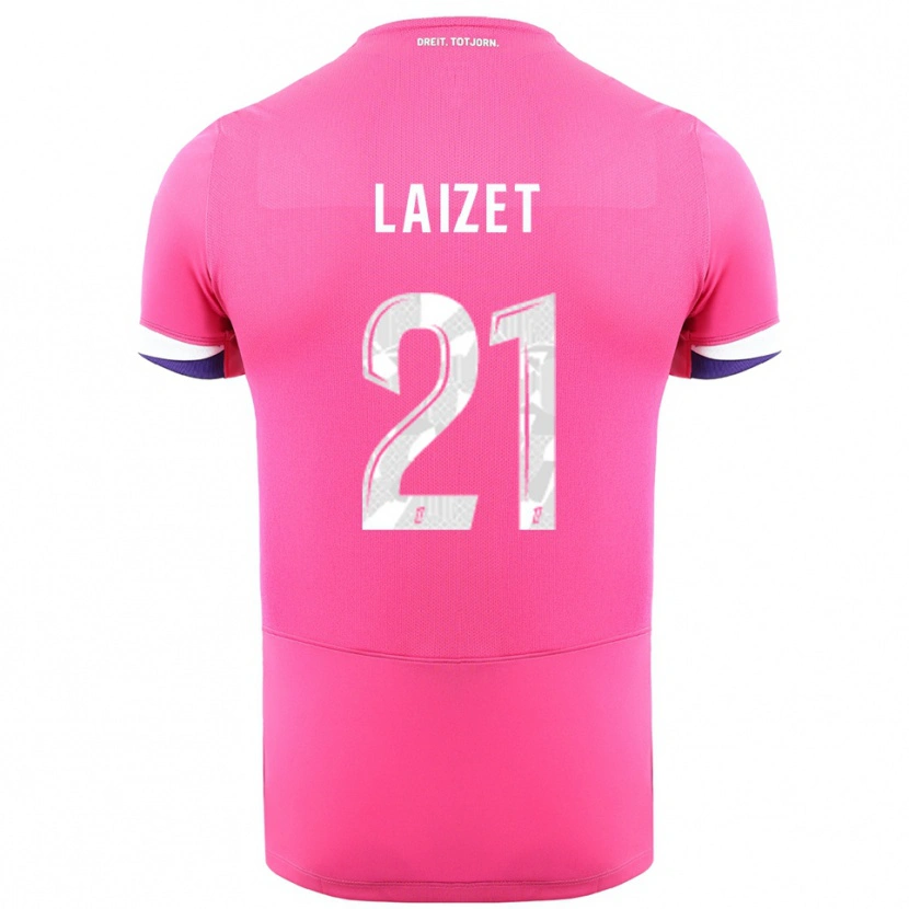 Danxen Niño Camiseta Emma Laizet #21 Rosa Blanco 2ª Equipación 2025/26 La Camisa México
