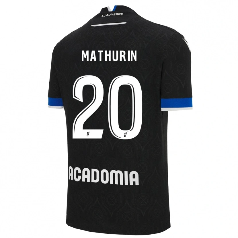 Danxen Niño Camiseta Anis Mathurin #20 Negro Blanco 2ª Equipación 2025/26 La Camisa México