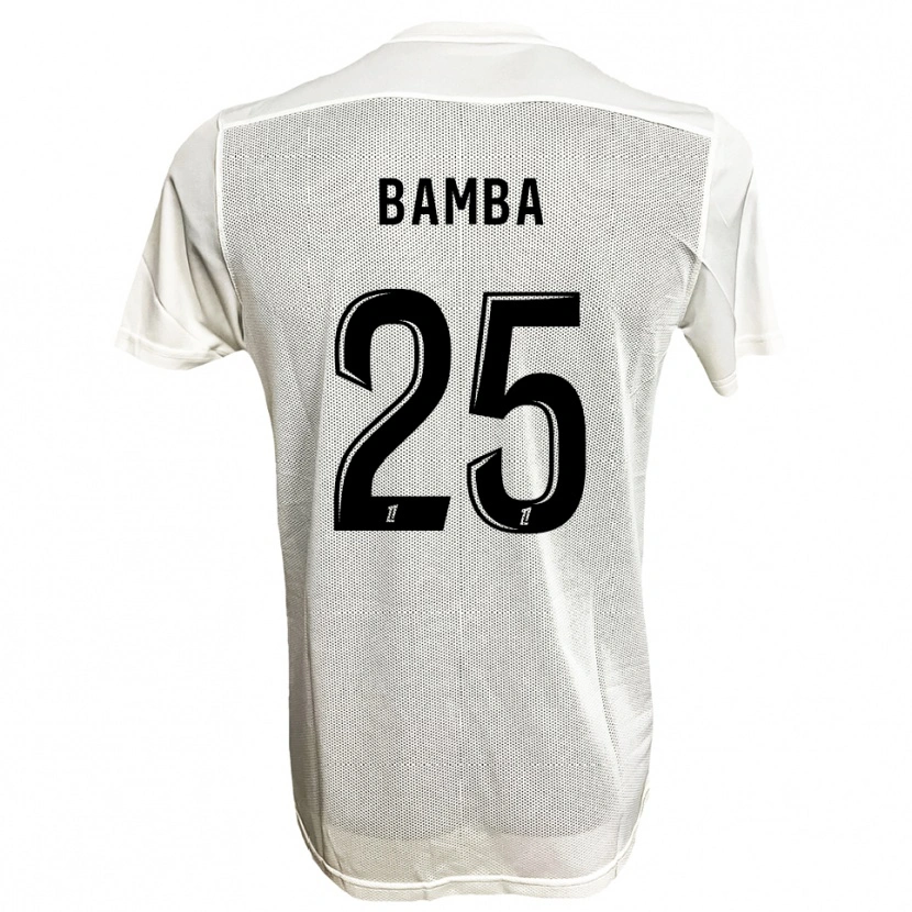 Danxen Niño Camiseta Abdoulaye Bamba #25 Negro Blanco 2ª Equipación 2025/26 La Camisa México