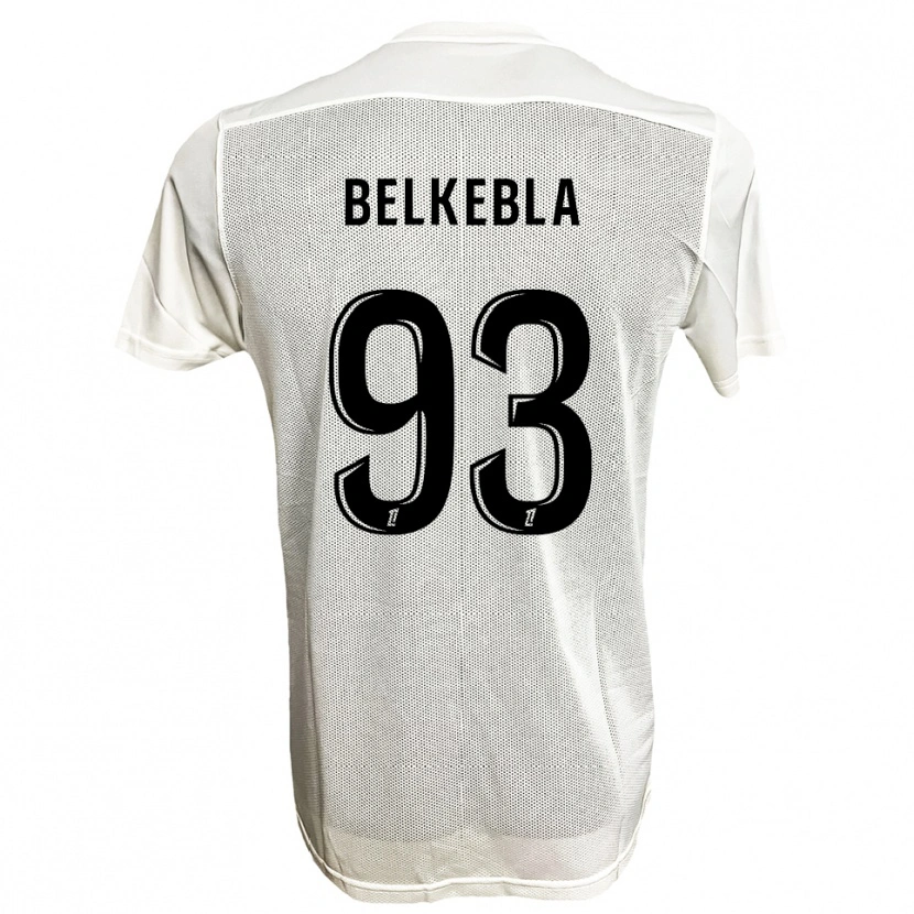 Danxen Niño Camiseta Haris Belkebla #93 Negro Blanco 2ª Equipación 2025/26 La Camisa México
