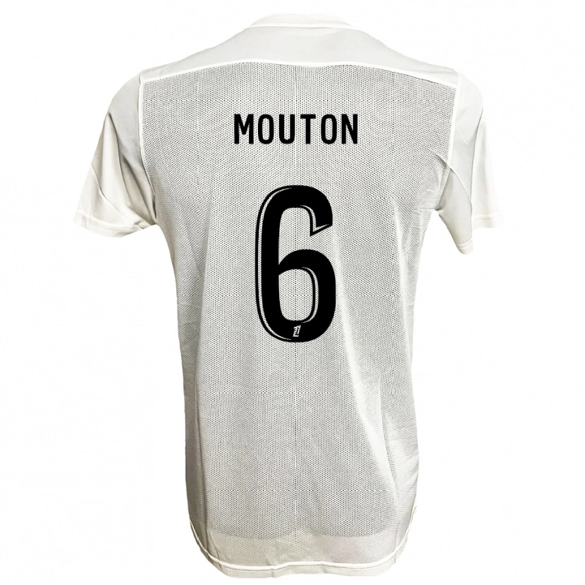 Danxen Niño Camiseta Louis Mouton #6 Negro Blanco 2ª Equipación 2025/26 La Camisa México