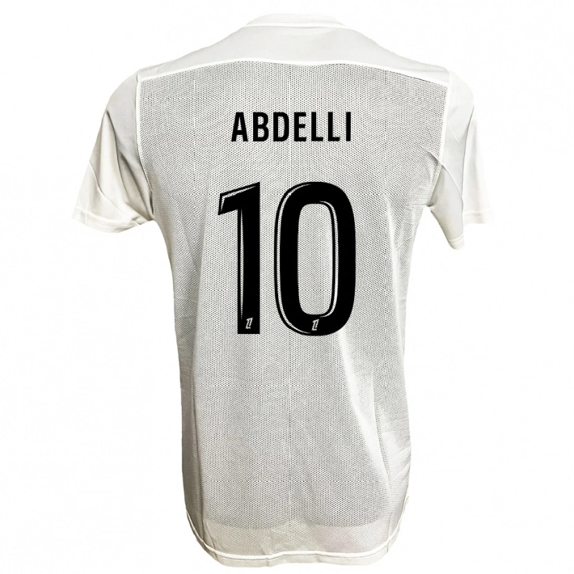 Danxen Niño Camiseta Himad Abdelli #10 Negro Blanco 2ª Equipación 2025/26 La Camisa México