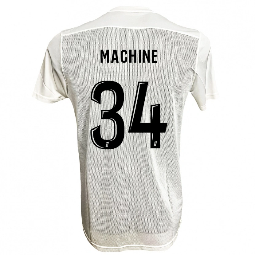 Danxen Niño Camiseta Lanroy Machine #34 Negro Blanco 2ª Equipación 2025/26 La Camisa México