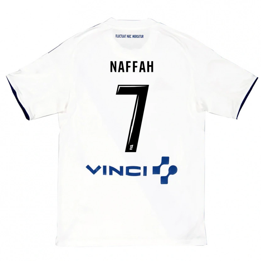 Danxen Niño Camiseta Chahine Naffah #7 Blanco Azul 2ª Equipación 2025/26 La Camisa México